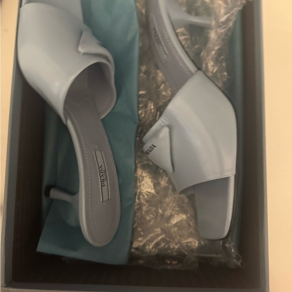 Prada Women's Blue Slide Sandals - Picture 5 of 9